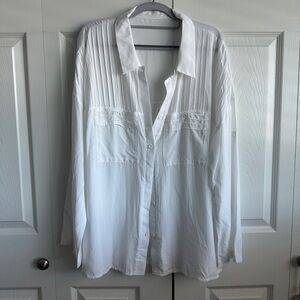 SHEIN Classic White Button-Down Shirt